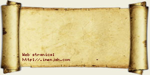 Jesenka Rasinac vizit kartica